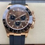 Clean Factory Rolex Daytona 116515LN-0041 40mm Rose Gold Oysterflex Brown Dial