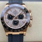 Clean Factory Rolex Daytona 116515LN-0059 40mm Rose Gold Oysterflex Pink Dial