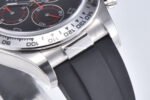Clean Factory Rolex Daytona 116519LN 40mm White Gold Oysterflex Arab Number Racing Black Dial - Image 3