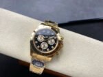 Clean Factory Rolex Daytona 126508-0003 40mm Full Yellow Gold Diamond Black Dial - Image 5