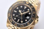 Clean Factory Rolex GMT-Master II 126718GRNR-0001 40mm Full Yellow Gold Black Dial Jubilee - Image 3
