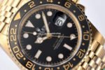 Clean Factory Rolex GMT-Master II 126718GRNR-0001 40mm Full Yellow Gold Black Dial Jubilee - Image 2