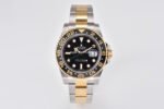 Clean Factory Rolex GMT-Master II 116713LN 40mm Half Yellow Gold Black Dial