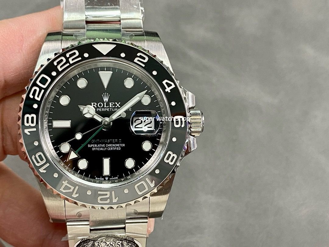 Clean-Factory-Rolex-GMT-Master-II-126710GRNR-0004-40mm-Full-904L-Black-Dial-8.jpg Clean Factory Rolex GMT-Master II 126710GRNR-0004 40mm Full 904L Black Dial - Image 1