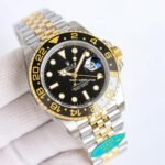 Clean Factory Rolex GMT-Master II 126713GRNR-0001 40mm Half Yellow Gold Black Dial Jubilee - Image 2