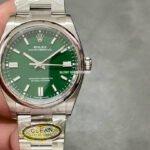 Clean Factory Rolex Oyster Perpetual 124300-0005 41mm Full 904L Green Dial