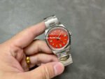 Clean Factory Rolex Oyster Perpetual 126000-0007 36mm Full 904L Red Dial - Image 4