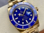 Clean Factory Rolex Submariner Date 116618LB 40mm Full Yellow Gold Blue Dial - Image 2