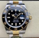 Clean Factory Rolex Submariner Date 126613LN 41mm Half Gold Black Dial