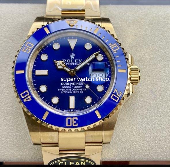 Clean-Factory-Rolex-Submariner-Date-126618LB-0002-41mm-Full-Yellow-Gold-Blue-Dial-6.jpg Clean Factory Rolex Submariner Date 126618LB-0002 41mm Full Yellow Gold Blue Dial - Image 1