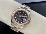 Clean Factory Rolex Yacht-Master 126621-0001 40mm Half Rose Gold Brown Dial - Image 5