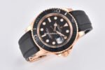 Clean Factory Rolex Yacht-Master 126655-0002 40mm Rose Gold Oysterflex Black Dial - Image 2