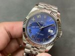 Clean factory Rolex Datejust 126334-0026 41mm Full 904L Roman Numerals Blue Dial Jubilee - Image 3