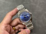 Clean factory Rolex Datejust 126334-0026 41mm Full 904L Roman Numerals Blue Dial Jubilee - Image 4