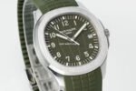 DDF Factory Patek Philippe Aquanaut 42mm 5168G-010 White Gold Rubber Strap Avocado Green Dial - Image 2