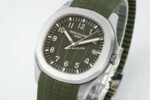 DDF Factory Patek Philippe Aquanaut 42mm 5168G-010 White Gold Rubber Strap Avocado Green Dial - Image 3