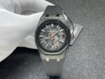 DIW Factory Audemars Piguet Royal Oak 15500 VOIDLINE Carbon Fiber Orange Line Rubber Strap Black Dial