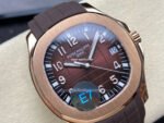E7 Factory Patek Philippe Aquanaut 40mm 5167R-001 Rose Gold Rubber Strap Brown Dial - Image 2