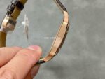 F1 Factory Cartier Santos Dumont WGSA0032 33.9mm Rose Gold Leather Strap Roman Numerals Silver Dial - Image 5