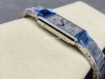 F1 Factory Cartier Tank Louis Cartier W4TA0017 25.5mm Diamond Bezel Full Steel Roman Numerals Silver Dial - Image 6