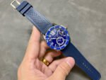 F5 Factory Cartier Calibre de Cartier Diver WSCA0010 42mm Steel Rubber Strap Roman Numerals Blue Dial - Image 4