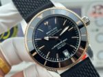 GF Factory Breitling Superocean Heritage B20 UB2010121B1A1 42mm Rubber Strap Gold Steel Black Dial - Image 2