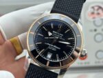 GF Factory Breitling Superocean Heritage B20 UB2010121B1A1 42mm Rubber Strap Gold Steel Black Dial - Image 3