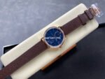 GR Factory IWC Portofino Complete Calendar 41mm Rose Gold Leather Strap Blue Dial - Image 4