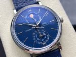 GR Factory IWC Portofino Complete Calendar 41mm Steel Leather Strap Blue Dial - Image 2
