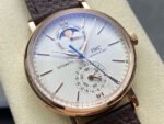 GR Factory IWC Portofino Complete Calendar IW359002 41mm Rose Gold Leather Strap White Dial - Image 2