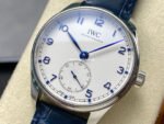GR Factory IWC Portuguese IW358304 40mm Steel Leather Strap Arabic Numerals Silver Dial - Image 3