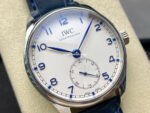 GR Factory IWC Portuguese IW358304 40mm Steel Leather Strap Arabic Numerals Silver Dial - Image 2