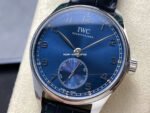 GR Factory IWC Portuguese IW358305 40mm Steel Leather Strap Arabic Numerals Blue Dial - Image 3