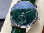 GR Factory IWC Portuguese IW358310 40mm Steel Leather Strap Arabic Numerals Green Dial - Image 3
