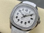GR Factory Patek Philippe Aquanaut 5267/200A-010 38.8mm Steel White Rubber Strap White Dial - Image 3