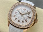 GR Factory Patek Philippe Aquanaut 5268/200R-001 38.8mm Rose Gold White Rubber Strap White Dial - Image 3