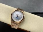 GR Factory Vacheron Constantin Moonphase Retrograde Date Overseas 41mm Full Rose Gold Silver Dial - Image 4