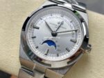 GR Factory Vacheron Constantin Moonphase Retrograde Date Overseas 41mm Full Steel Silver Dial - Image 3