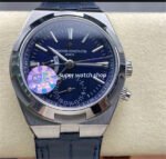 GR Factory Vacheron Constantin Overseas Dual Time 7900V-110A-B334 41mm Steel Leather Strap Blue Dial