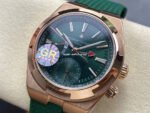 GR Factory Vacheron Constantin Overseas Dual Time 7920V/210R-B965 41mm Gold Rubber Strap Green Dial - Image 3