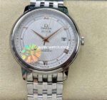 GT Factory Omega De Ville Prestige 424.10.40.20.02.004 39.5mm Full Steel Gold Roman Number Silver Web Weaving Dial