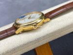 GT Factory Omega De Ville Prestige 424.53.40.20.02.002 39.5mm Gold Leather Strap Gold Roman Number Silver Dial - Image 6