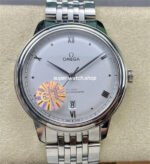 GT Factory Omega De Ville Prestige 434.10.40.20.02.001 40mm Full Steel Point Roman Number Silver Dial