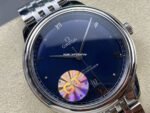 GT Factory Omega De Ville Prestige 434.10.40.20.03.001 40mm Full Steel Point Roman Number Blue Dial - Image 2