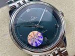 GT Factory Omega De Ville Prestige 434.10.40.20.10.001 40mm Full Steel Point Roman Number Green Dial - Image 2