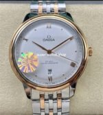 GT Factory Omega De Ville Prestige 434.20.40.20.02.001 40mm Half Rose Gold Steel Rose Gold Point Roman Number White Dial