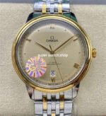 GT Factory Omega De Ville Prestige 434.20.40.20.08.001 40mm Half Gold Steel Gold Point Roman Number Champagne Dial