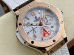 HB Factory Hublot Big Bang 301.PE.2180.RW 44mm Rose Gold Rubber Strap White Dial - Image 2