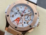 HB Factory Hublot Big Bang 301.PE.2180.RW 44mm Rose Gold Rubber Strap White Dial - Image 3