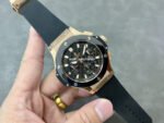 HB Factory Hublot Big Bang 301.PM.1780.RX 44mm Rose Gold Black Rubber Strap Black Dial - Image 4